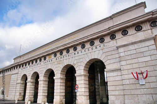 Hofburg Palace Gate In Vienna. Built in the 13th century Hofburg Palace is the former imperial palace photo