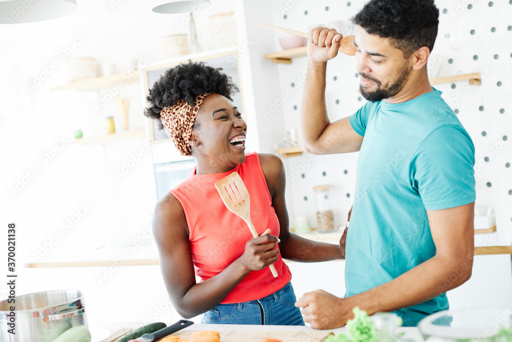 african american black couple kitchen home cooking love happy together indoor food african american black couple kitchen home cooking love happy together indoor food