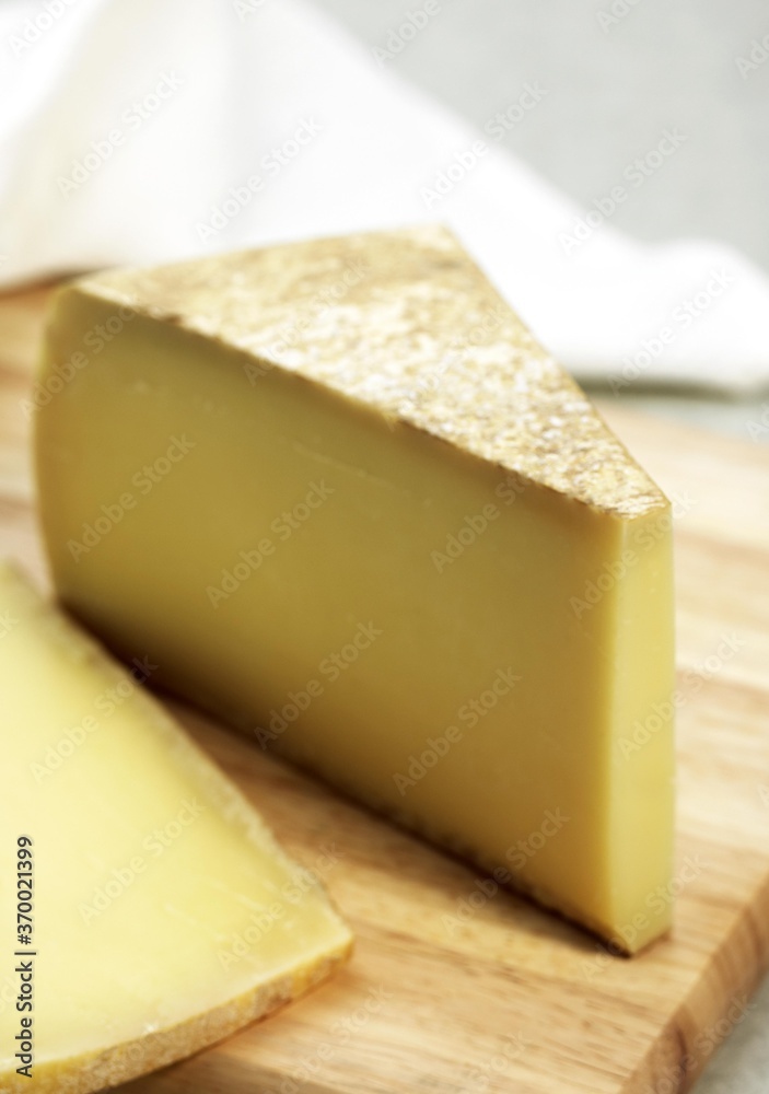 French Cheese called Comte Fruite, Cheese from Jura made with Cow's Milk