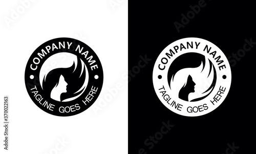 Ilustration vector graphic of Women's Beauty naturally faces inspirational logo design	