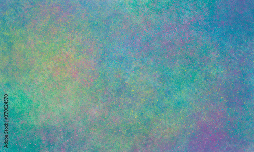 multicolored green-blue grunge bright background with blots and dots, with a mixture of paint.