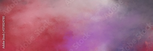 decorative vintage abstract painted background with antique fuchsia, pastel purple and dim gray colors and space for text or image. can be used as horizontal background graphic