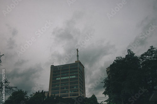 clouds over the city