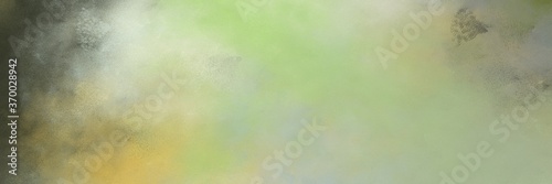 decorative abstract painting background graphic with dark sea green, tan and dark olive green colors and space for text or image. can be used as postcard or poster