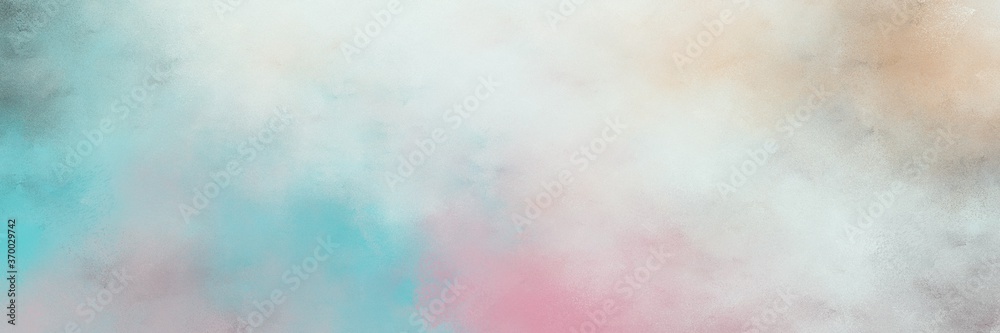 beautiful abstract painting background texture with light gray, cadet blue and pastel blue colors and space for text or image. can be used as horizontal header or banner orientation
