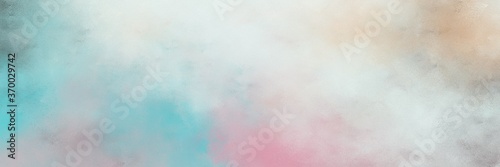 beautiful abstract painting background texture with light gray, cadet blue and pastel blue colors and space for text or image. can be used as horizontal header or banner orientation