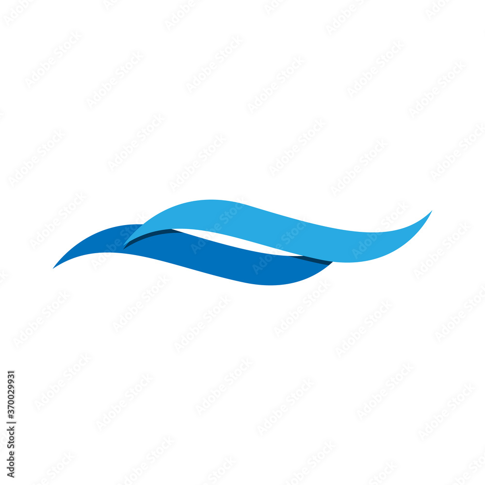 Water wave logo vector illustration design template. Vector eps 10. Water wave logo vector illustration design template. Vector eps 10.