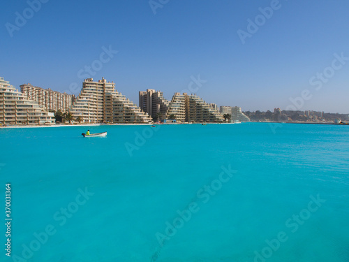 Algarrobo  Chile - 02.21.2020  World s Biggest Pool in San Alfonso del Mar.