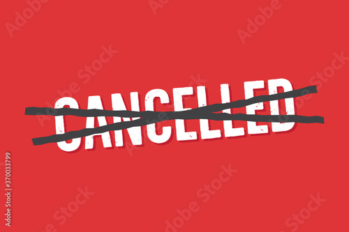 Cancel Culture Text, Cancel Social Media, People, Controversy, Debate, Argument, Scandal Vector Illustration Background