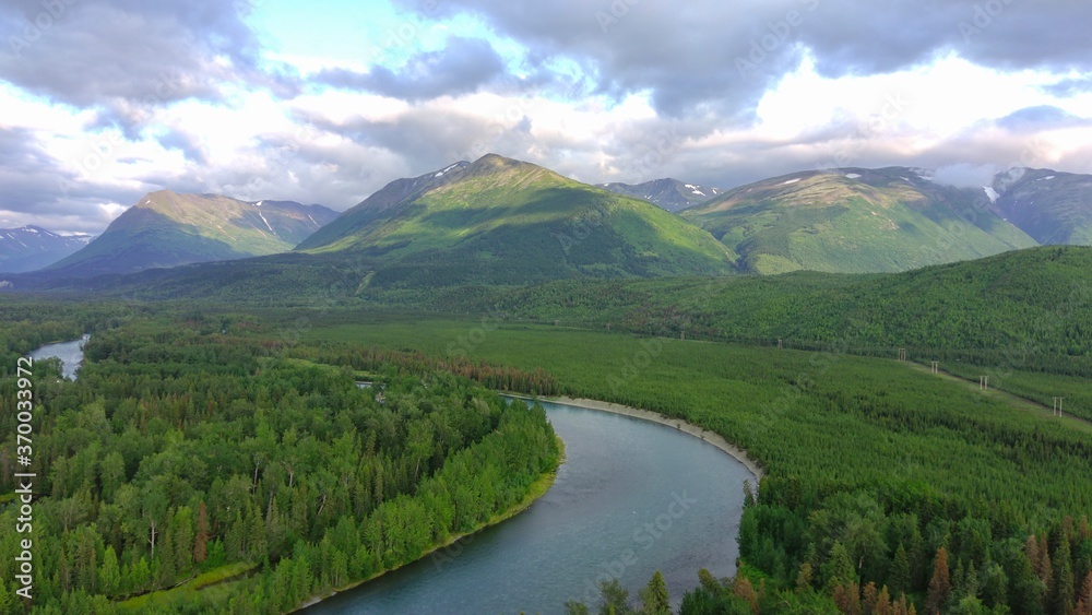 The Kenai river in Alaska 
