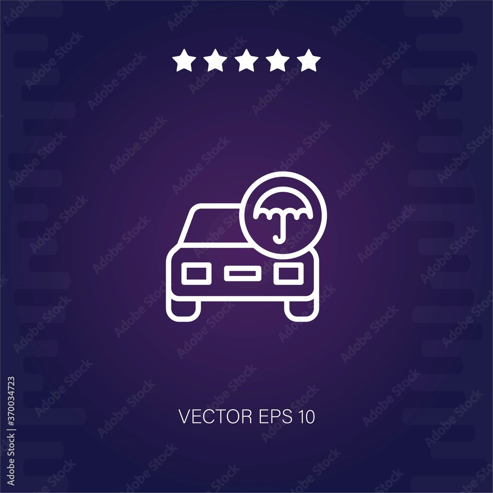 car insurance vector icon modern illustration