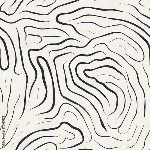 Trendy surface design. Vector seamless pattern. Modern stylish texture with smooth natural maze. Compound organic shapes. 