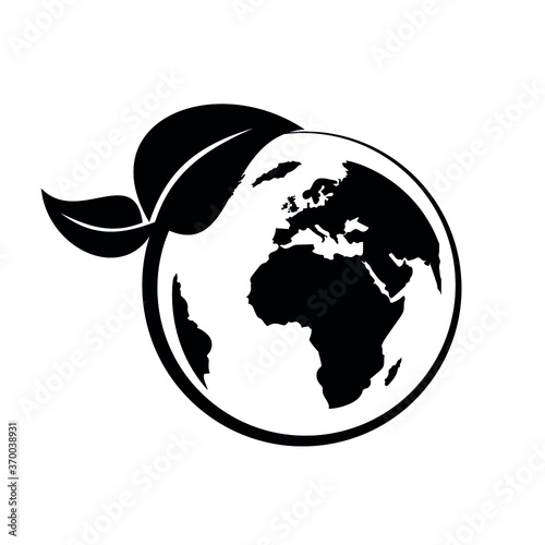 Safe earth and green icon set