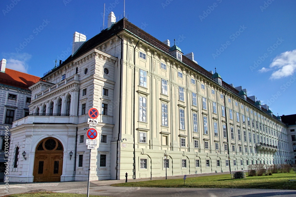 Fototapeta premium Office of the Federal President Austria office of the austrian president at the leopoldinischer trakt in the Hofburg Complex