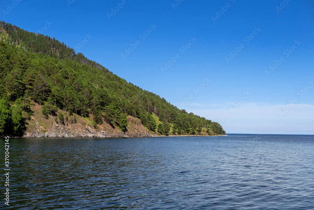 Green Cape on lake Baikal, Listvyanka, Russia. Green Cape on lake Baikal, Listvyanka, Russia.