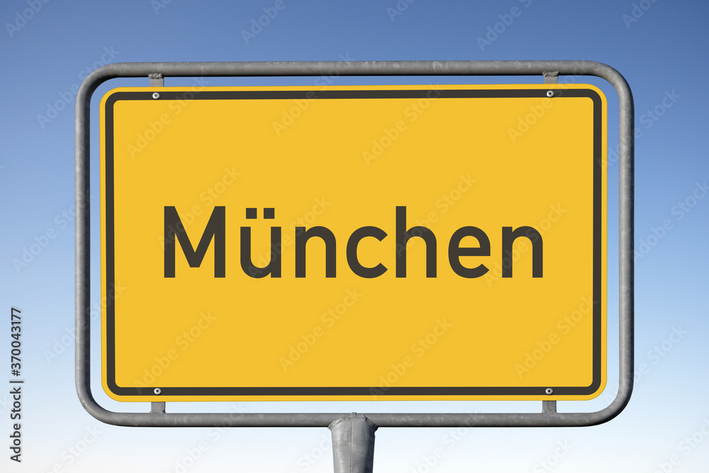 Ortstafel München (Symbolbild)