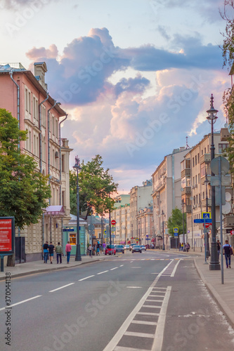 The historic center of Moscow, Bolshaya Ordynka street in the summer, cityscape © nymph22