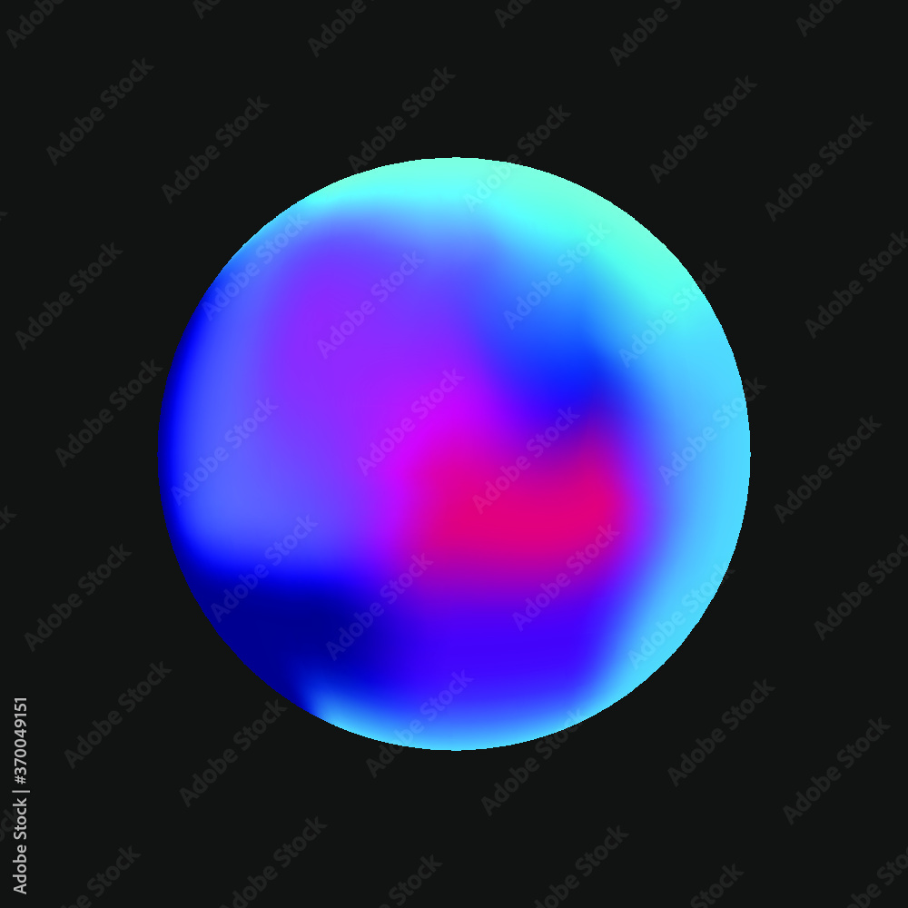 Obraz premium colorful gradient vector sphere on dark background for graphic design