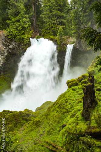 Sahale falls on the Mckenzie River in the Willamette National Forest  Oregon.