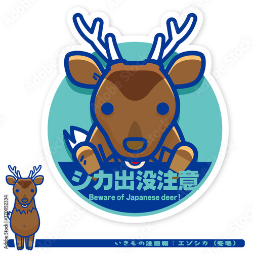 いきもの注意報：エゾシカ（冬毛）出没注意サイン
