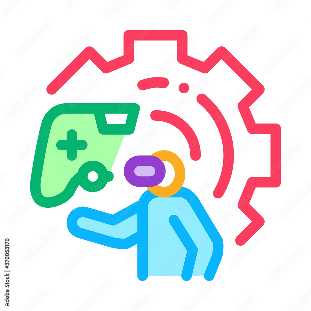 game development and testing icon vector. game development and testing sign. color symbol illustration game development and testing icon vector. game development and testing sign. color symbol illustration
