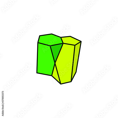 New geometric shape vector illustration. White
background