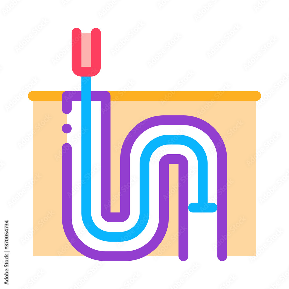 drain pipe cleaning equipment icon vector. drain pipe cleaning equipment sign. color symbol illustration drain pipe cleaning equipment icon vector. drain pipe cleaning equipment sign. color symbol illustration