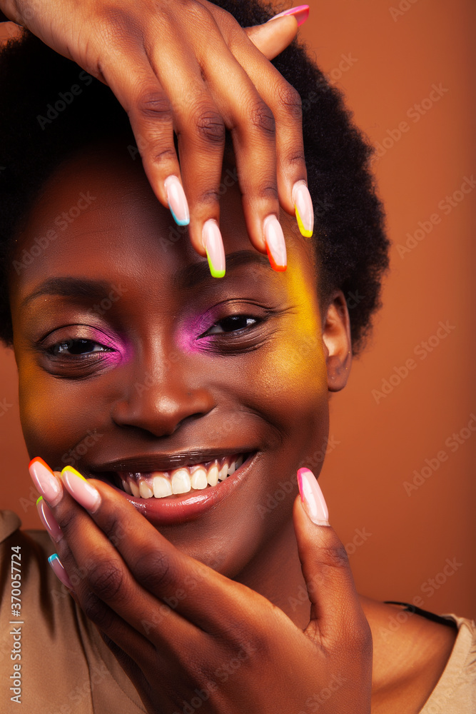 Young Pretty African Girl With Bright