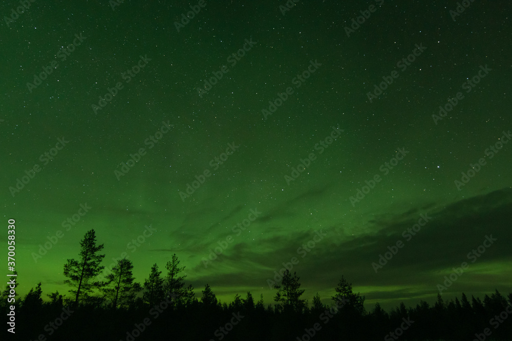 Polarlichter Aurora Borealis Nordlicht Lappland Schweden