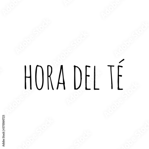 ''Hora del té'' cartel vectorial para tetería o cafetería