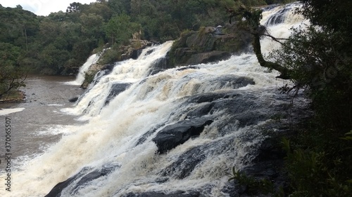 waterfall in the mountains