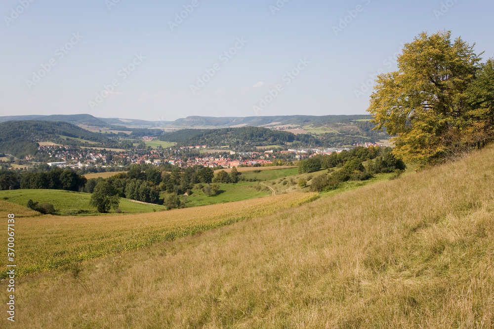 Blick ins Thüringer Land bei Kahla