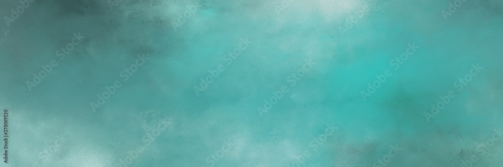 awesome abstract painting background graphic with cadet blue, pastel blue and dark slate gray colors and space for text or image. can be used as horizontal background graphic