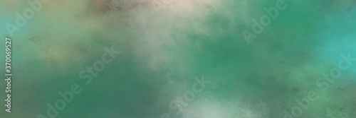 amazing abstract painting background graphic with blue chill, dark sea green and ash gray colors and space for text or image. can be used as postcard or poster