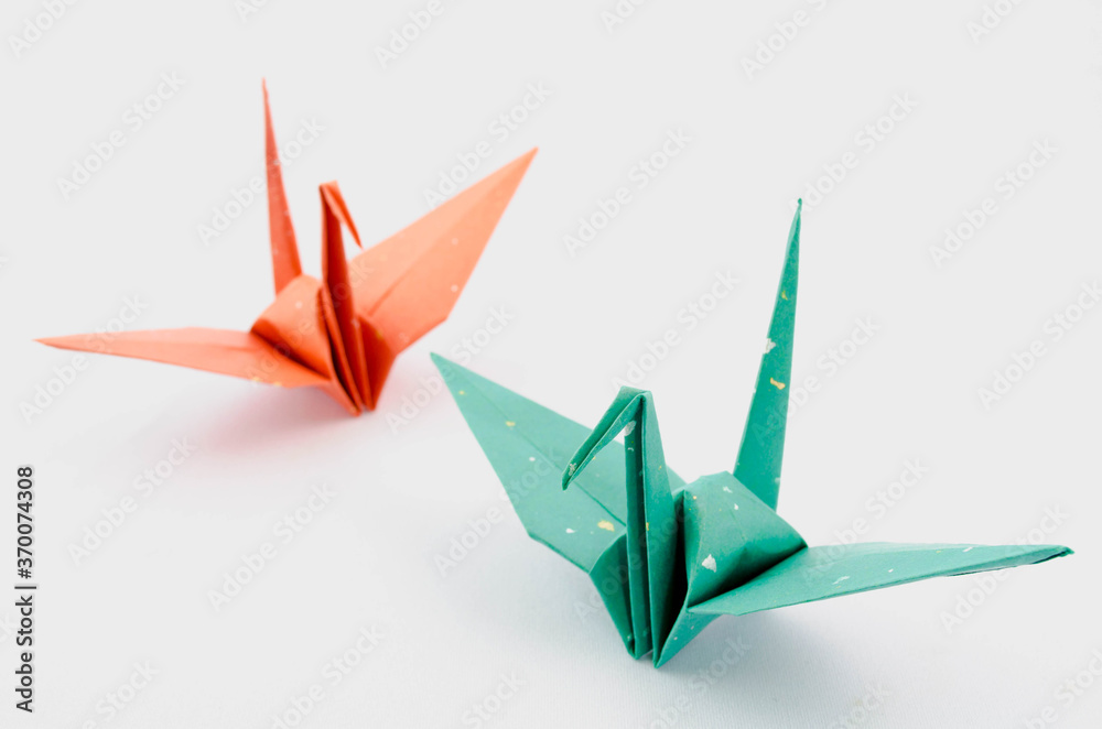 Naklejka premium 折り鶴