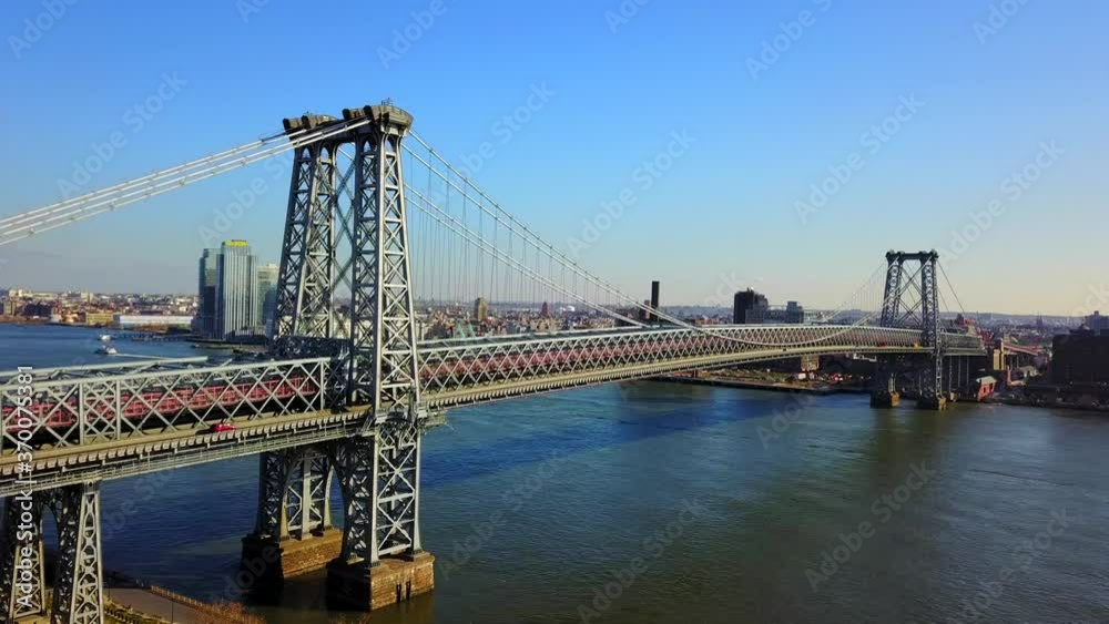 Beautiful Aerial Views of the Williamsburg Bridge Beautiful Aerial Views of the Williamsburg Bridge