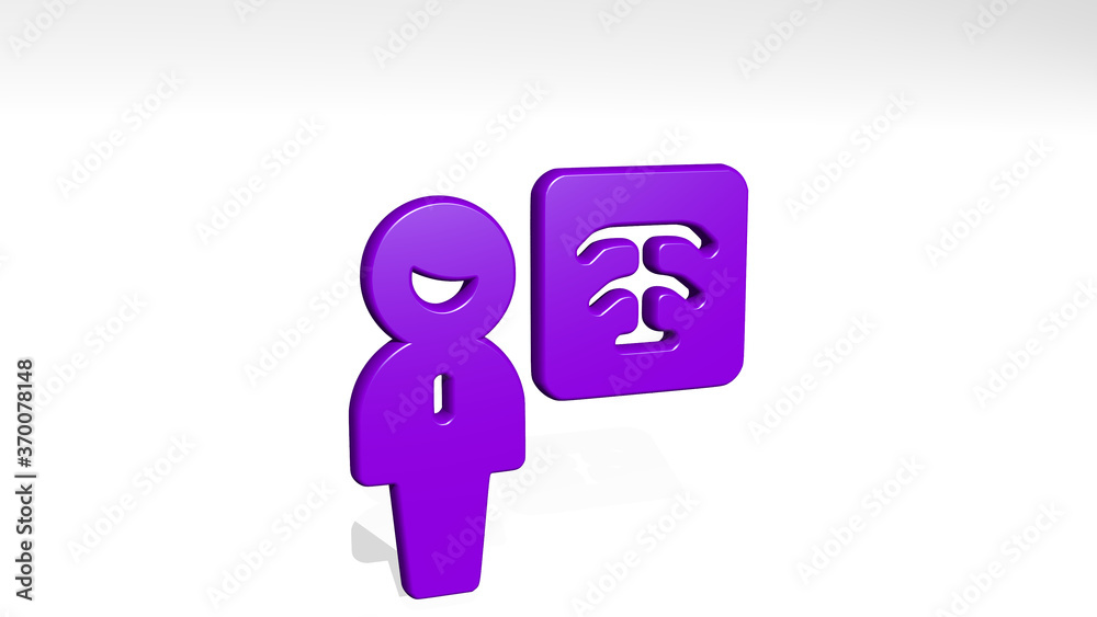 RADIOLOGY SCAN DOCTOR stand with shadow. 3D illustration of metallic sculpture over a white background with mild texture. medical and x-ray RADIOLOGY SCAN DOCTOR stand with shadow. 3D illustration of metallic sculpture over a white background with mild texture. medical and x-ray