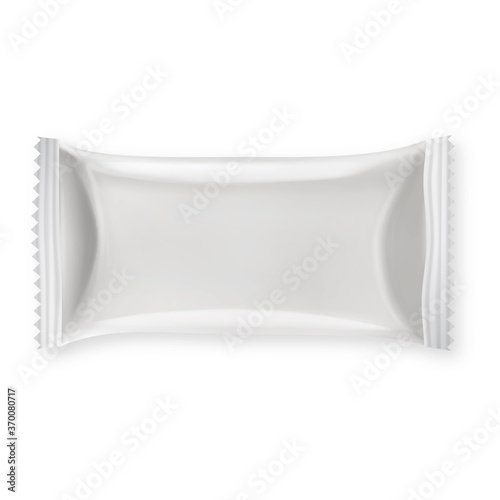 Blank Foil Packaging For Shampoo Or Gel Vector. Plastic Bag Packaging For Cosmetic Chemical Aroma Liquid Product. Pack Pouch For Cream Or Lotion Template Realistic 3d Illustration