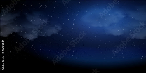 夜空　ハロウィン　風景　背景