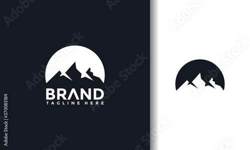 simple mountain silhouette logo