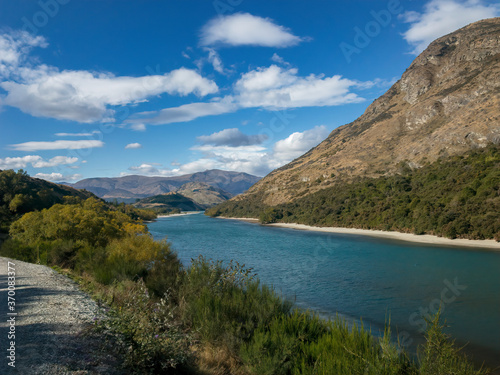 The Kawarau River as viewed from the Twin Rivers Track, Queenstown, South Island, New Zealand