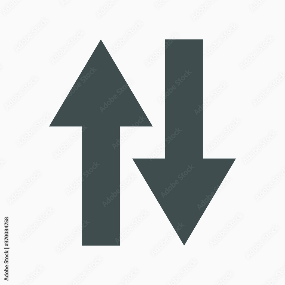 black arrow on white background black arrow on white background