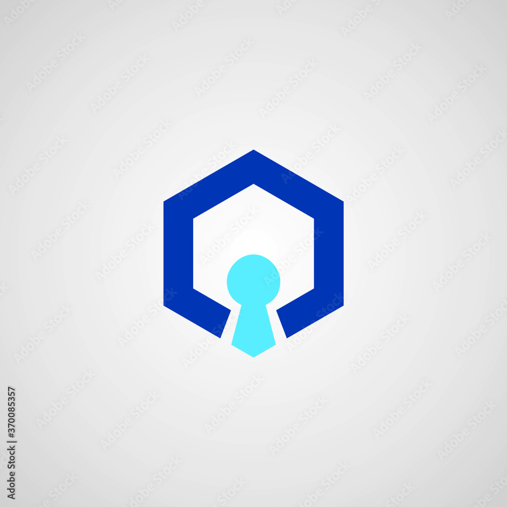 key in the keyhole logo design key in the keyhole logo design
