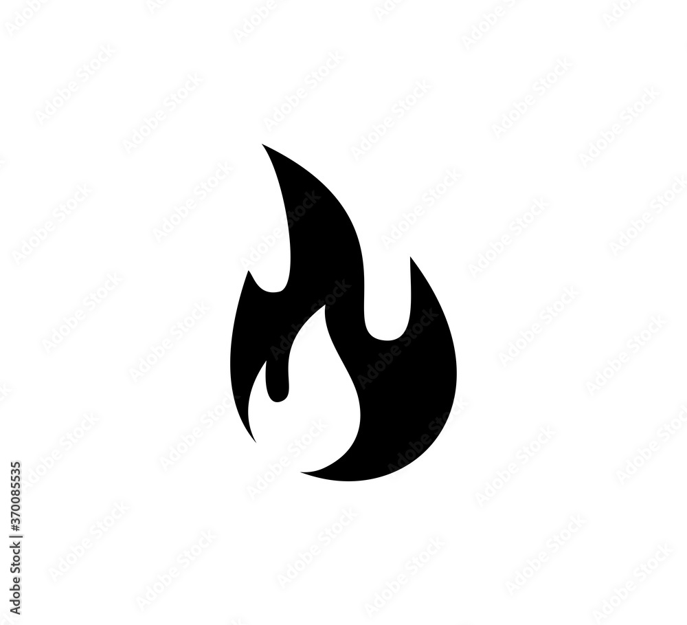 Fire icon vector flat style illustration Fire icon vector flat style illustration