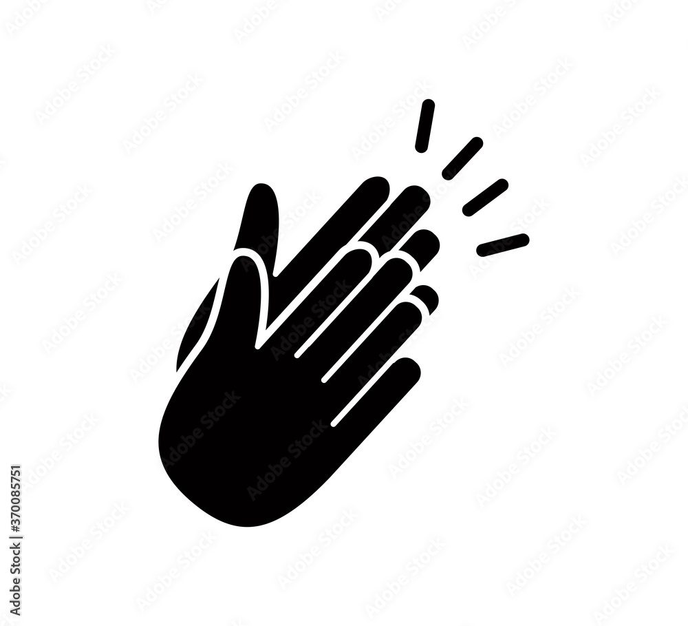 Applause icon vector flat style illustration Applause icon vector flat style illustration