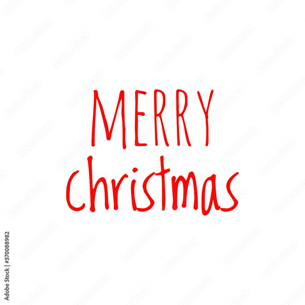''Merry christmas'' red vector