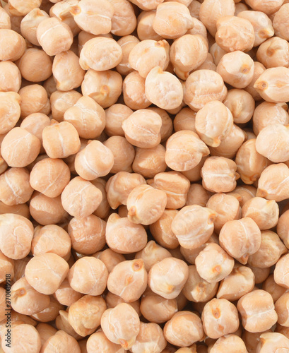 Bunch of chickpeas isolated on background