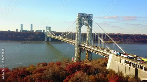 Aerial Shot of the George Washington Bridge photo