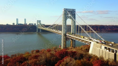 Aerial Shot of the George Washington Bridge photo