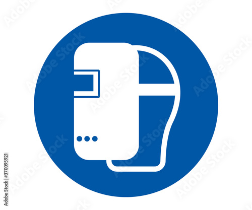 Welding mask icon. welding icon and symbol vector eps10